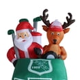 thumbnail image 4 of A Holiday Company 5.5 Ft Tall Inflatable Golf Santa Holiday Lawn Decoration, 4 of 5
