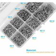 thumbnail image 2 of 800PCS Kit surtido de tornillos autorroscantes TUNC Acero inoxidable M2 para madera Plástico metal blando, 2 of 5