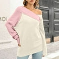 thumbnail image 4 of Lindreshi Sweaters for Women Trendy Clearance Women Casual Comfortable Fashion Pullover Long Sleeve V-Neck Sweater, 4 of 8
