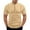 A-Khaki284, variant on Mens Short-Sleeve Mandarin Collar Blouse Embroidered Detail Henley Shirt Casual Daily Social Wear Tee