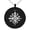 Black, variant on Stainless Steel Aztec Unity Rune Engraved Small Medallion Circle Charm Pendant Necklace