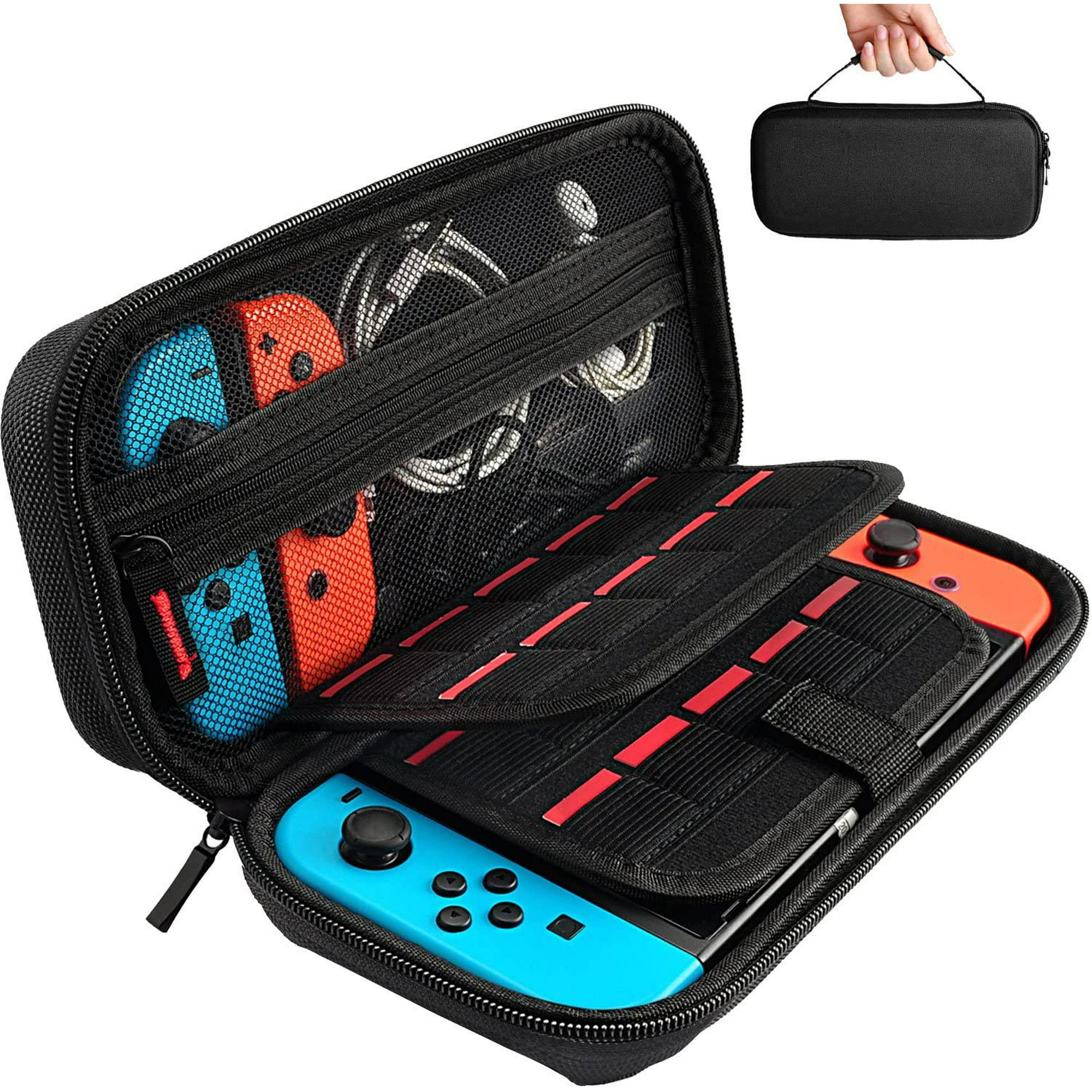 Carrying Bag For Nintendo Switch Goods Switch Bag Hard Protective Cover For The Trip For Nintendo Switch Storage Of 20 Games Console Accessories Walmart