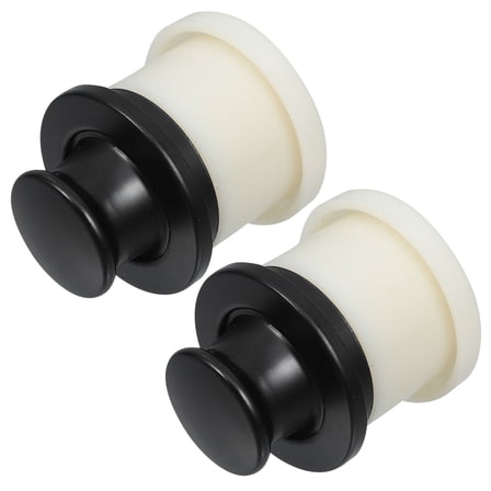 Masteelf 2pcs Invisible Handle Cabinet Door Handle For Hidden Drawer Pull Black Concealed Door Handle For Kitchen Cabinet Door Handles Hidden Recessed Type Handle For Closet Door Handle