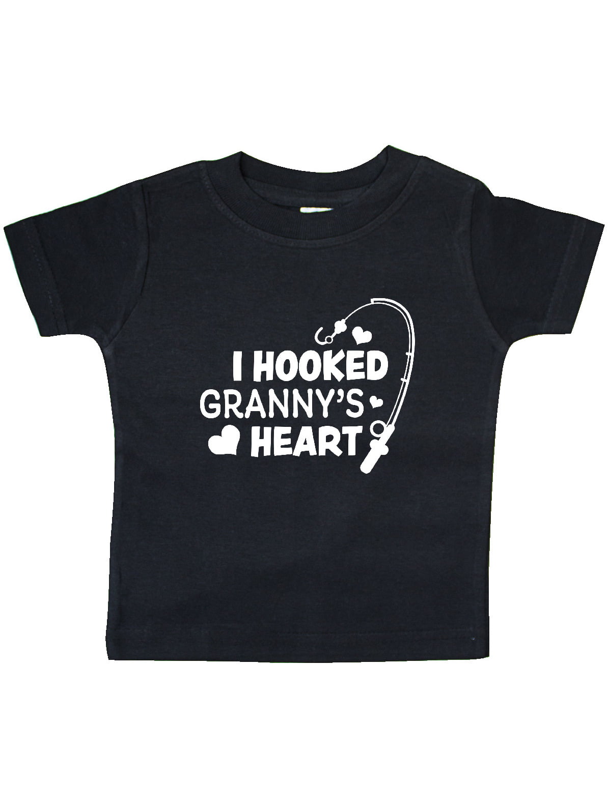 inktastic I Hooked Grannys Heart with Fishing Rod Toddler T-Shirt