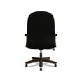 thumbnail image 3 of Pillow-Soft 2190 Series Executive High-Back Chair Supports up to 300 lbs., Black Seat/Black Back, Mahogany Base, 3 of 7