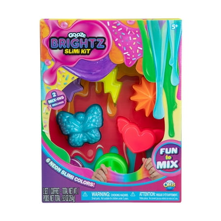 ORB Goooze Brightz Slimi Slime Craft Kit with 6 Super Bright & Vibrant Slimes
