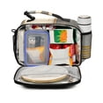 thumbnail image 2 of Football Liked Hexagonal Tile Insulated Lunch Bag Portable Cooler Bag Mommy Bag Large Capacity 6L, 2 of 9