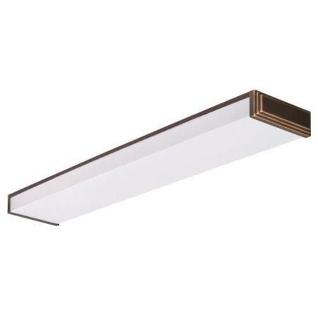 Lithonia Lighting 10648re Bz Fluorescent Linear Decorative Wraparound Light For Kitchen Attic Basement Home Bronze Canada Lithonia Lighting 10648re Bz, Decorative Fluorescent Light Fixtures Kitchen