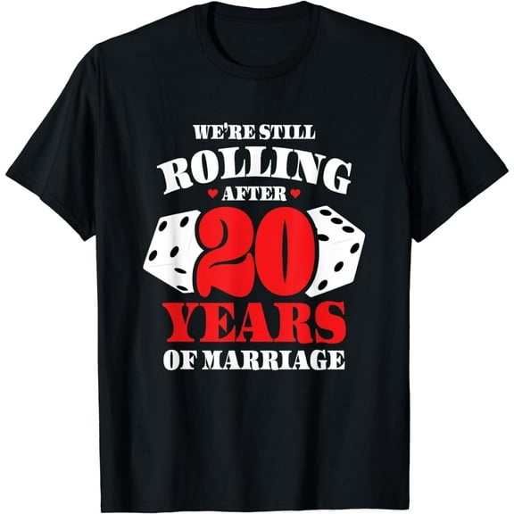Couples Married 20 Years - Funny 20th Wedding Anniversary T-Shirt