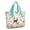 Multicolor Christmas Deer, variant on Tote Bag for Women - Pink Christmas Santa Pattern Shoulder Bag - Large Utility Work Duffle Bag with Zipper Handbag for Travel, Work, Sprots