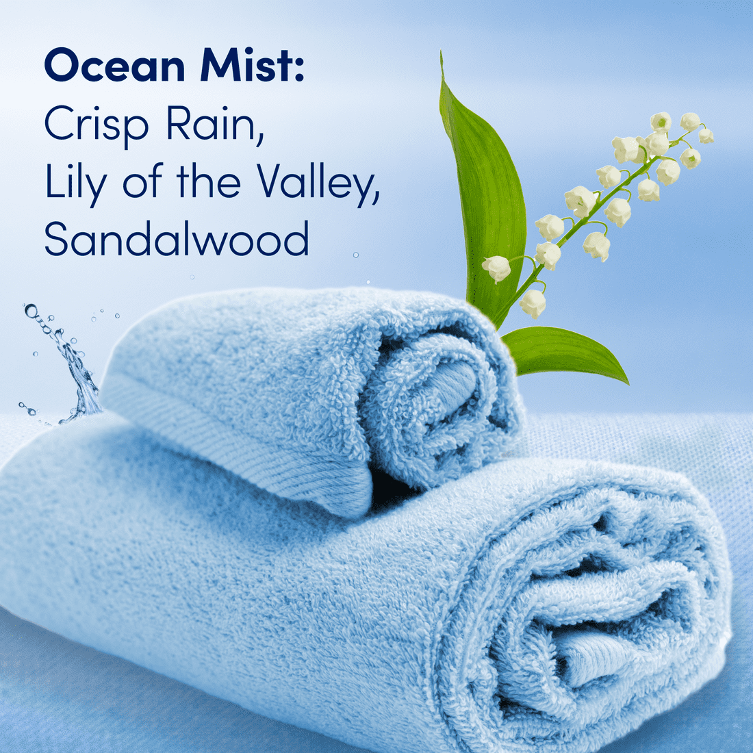 Downy GENTLE SOFT + FRESH Liquid Super Compact Ocean Mist, 56 fl oz, 83 loads