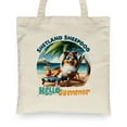 thumbnail image 2 of Shetland Sheepdog Hello Summer Beach Theme with Sunglasses and Tropical Cocktail Canvas Tote Bag Sheltie Dog Lover Gifts Reusable Shopping Grocery Bag - 00009, 2 of 5