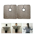 thumbnail image 5 of 2Pcs Haircut Neck Wraps for Neck Protector for Haircut Light Grey 31.5x30in Anti-static and Waterproof, 5 of 5