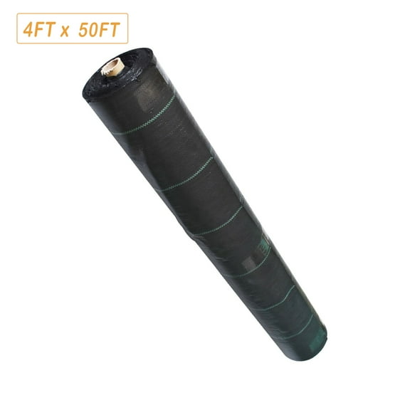 4FT Weed Barrier, Heavy-duty Garden Weed Landscape Fabric Durable Polypropylene Cloth for Gardening, Soil Erosion Control, and UV stabilized