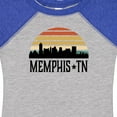 thumbnail image 4 of Inktastic Memphis Tennessee Skyline Retro Sunset Boys or Girls Baby Bodysuit, 4 of 5