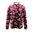 thumbnail image 4 of QATAINLAV Hawaiian Shirts for Men 2025 Valentines Day Long Sleeve Button Down Shirt Fashion Love Heart Printed Blouse Tops Party Gifts Red XL Today's Sales, 4 of 6