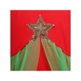 thumbnail image 6 of Girls Dress Red Green Snowman Star Tulle Christmas New Year Long Sleeve 7 Years, 6 of 7