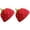 Red 2PCS, variant on Handwoven For Women Strawberry Crochet Hat Cute Hat Loose Warm Knit Hat