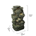 thumbnail image 3 of Hi-Line Gift Ltd 79518 Rock Multi Level Fountain with LED, 3 of 6