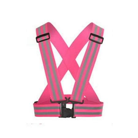 

sdghg High Visibility Safety Reflective Vest High Elasticity Breathable Bright Colors Waistcoat for Walking Cycling