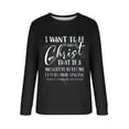 thumbnail image 4 of Bibifish Womens Sweatshirts Christian Quote Graphic Crewneck Sweatshirts Soft Relaxed Fit Casual Daily Outings Inspirational Pullover Tops, 4 of 4