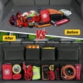 thumbnail image 3 of Snuopfy Car Trunk Organizer with Lid, Backseat Hanging Grocery Storage, 8 Large Bags, High Capacity for SUV, Truck, 3 of 8