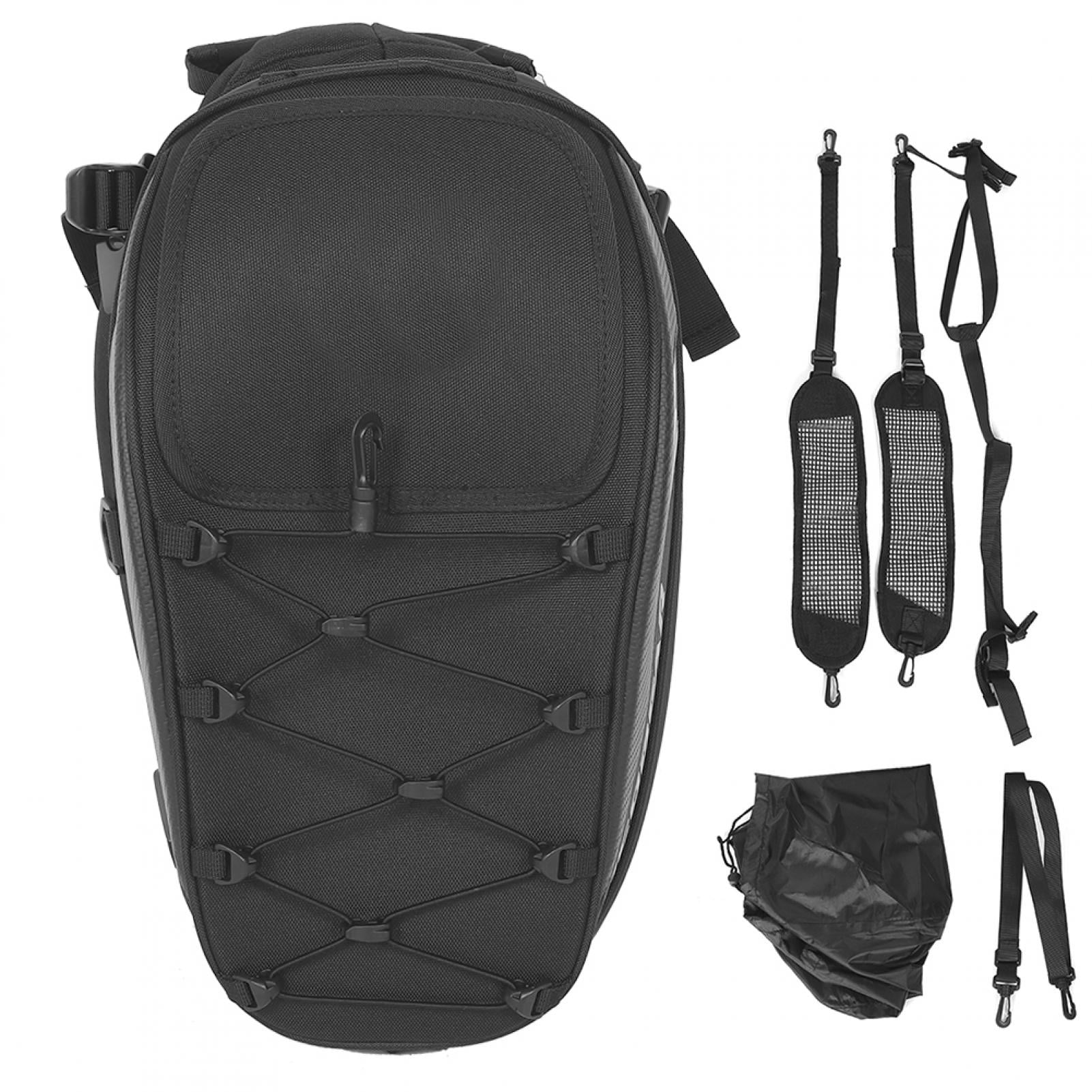 EBTOOLS Tail Luggage Box,Rear Seat Bag,Motorcycle Rear Seat Bag Dual