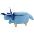 Critter Sitters 15In. Seat Height Blue Triceratops Dinosaur Animal