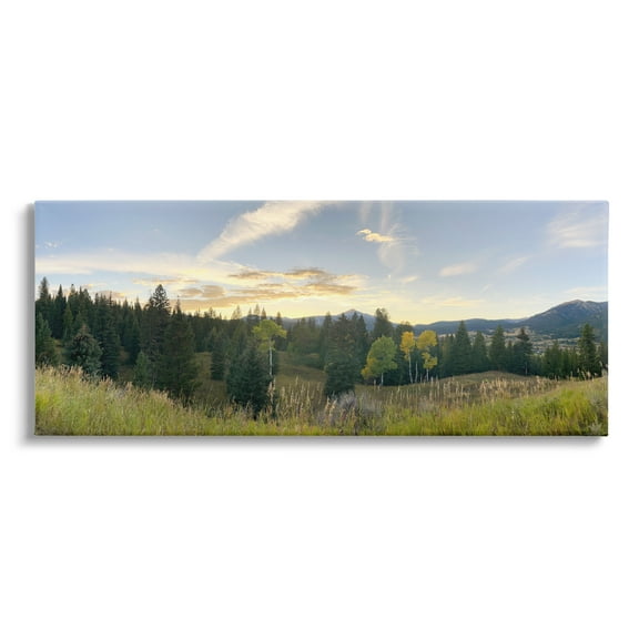 Stupell Panoramic Montana Nature Landscape Landscape Photography Gallery Wrapped Canvas Print Wall Art