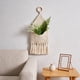 thumbnail image 4 of Organizador De Pared De Macramé, Cesta Colgante Tejida Artificial Para Decoración Del Hogar Y La Oficina, Blanco, 4 of 7