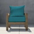 thumbnail image 2 of Textured Solid Teal Deep Seating Cushion Set, 2 of 8