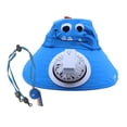thumbnail image 2 of Sombrero de ventilador de refrigeración Sombrero de visera Sombrero de playa Ligero Transpirable Casual Sombrero de sol Ventilador Visera de sol Dinosaurio, 2 of 9