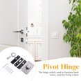thumbnail image 4 of BRIGHTFUFU 1Pc Stainless Steel Rotation Hinge Silver for Wood Doors Practical Durable Fit, 4 of 7