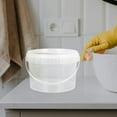 thumbnail image 4 of Minkissy Small Pails Buckets Transparent Plastic Storage Picnic 1Set, 4 of 8