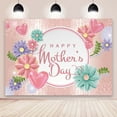 thumbnail image 6 of 8×6FT Mother's Day Background Happy Mother's Day Banner Pink Flowers Love Heart Photo Photography Props for Mother's Day Party Decoration, 6 of 6