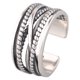 thumbnail image 1 of Anillo retro con capas en espiral para el dedo índice, ajustable y combinable con todo, para mujer, 1 of 6