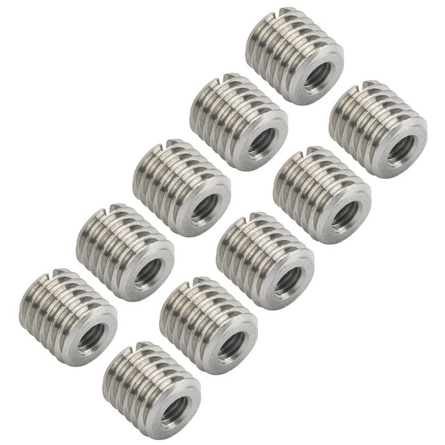 Kit de Réparation de Filetage en Acier Inoxydable : Écrous de Conversion Mâle-à-Femelle en 10 Pcs pour Fixation et Durabilité