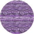 thumbnail image 1 of Ahgly Company Machine Washable Indoor Square Transitional Purple Iris Purple Area Rugs, 3' Square, 1 of 7