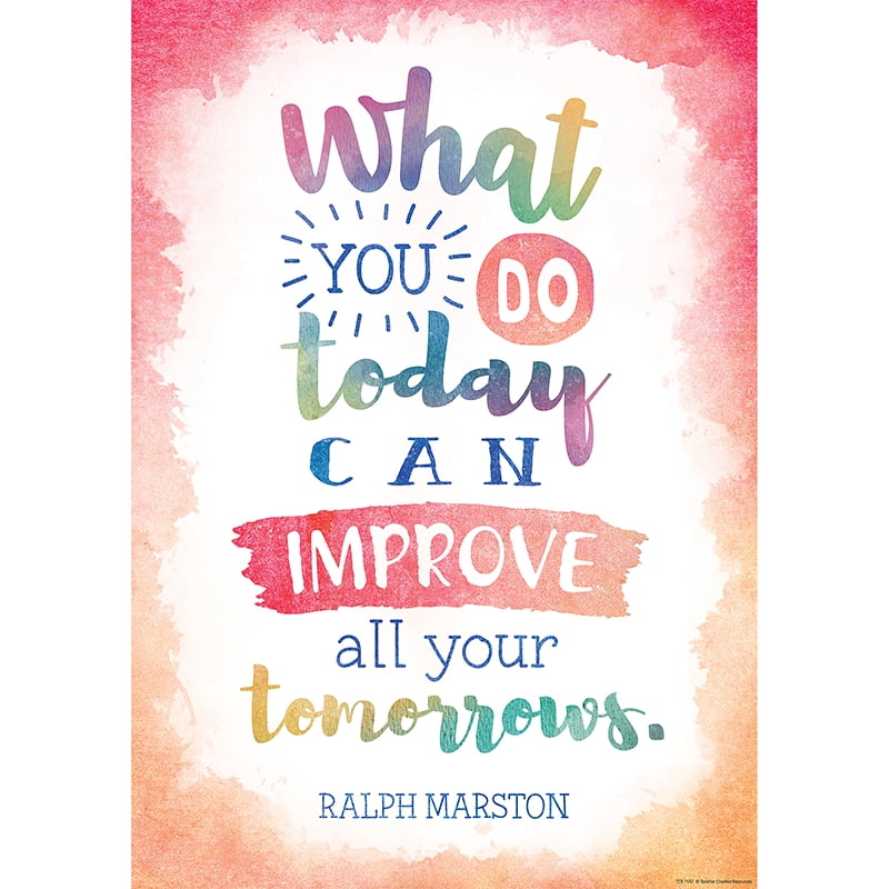 What You Do Today Can Improve All Your Tomorrows Chart Walmart Com