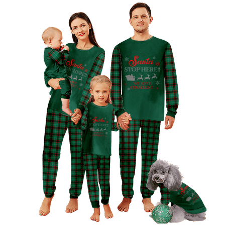 

Festive Christmas Pajama Sets - Sleepwear Set for Family Adults Teens Kids Babies & Dog PJs