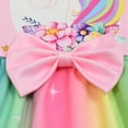 thumbnail image 5 of Girls Unicorn Rainbow Dress Toddler Kids Princess Sleeveless Casual Dress 3-7T, 5 of 6