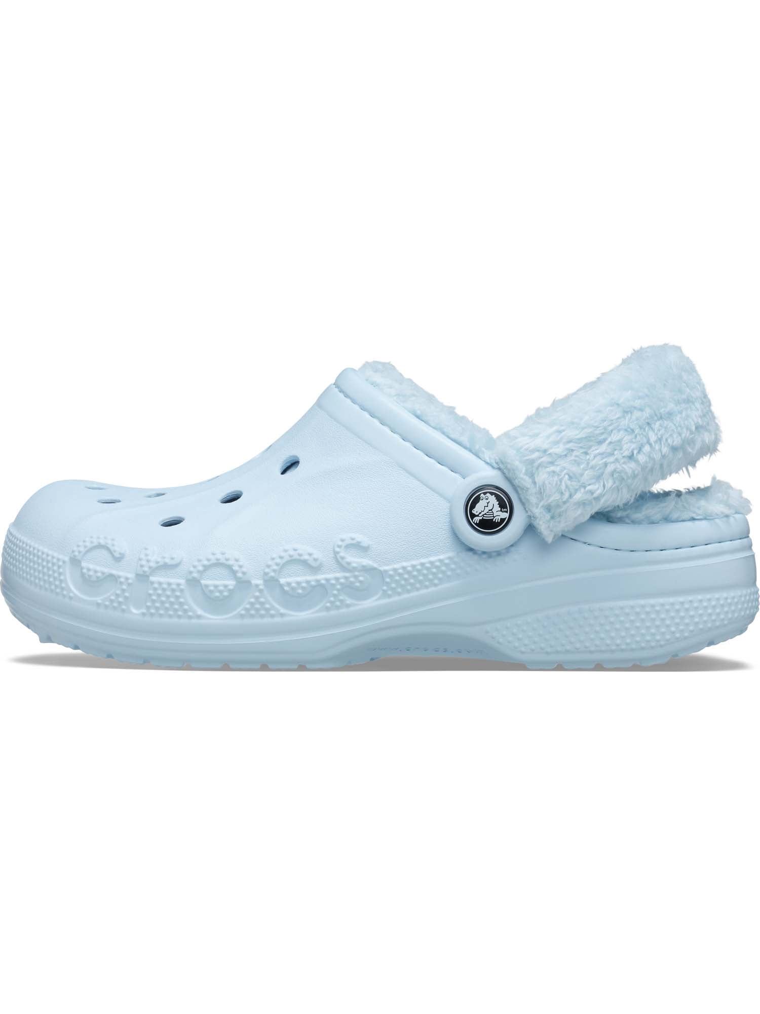 Crocs Unisex Baya Lined Fuzz Strap Clogs