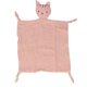thumbnail image 1 of Animal Snuggler Lovey Blanket Cartoon Cat Doll Security Comforter for Gender Neutral Kids Babies Dusty Pink, 1 of 4