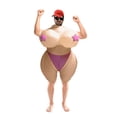 thumbnail image 1 of Big-boobs Inflatable Clothing Comfortable Party Show Costume for Show Activity Party, 1 of 4