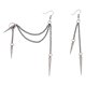 thumbnail image 1 of 1 Pair Chain Earring Long Tassel Earrings Punk Gothic Ear Pendant Ear Accessories, 1 of 2