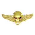 thumbnail image 1 of HLONK 3D Skeleton Skull Wing Emblems Metal Badge Car Badge Sticker Car Grill Body Trunk Badge Sticker Decal, 1 of 8