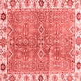 thumbnail image 1 of Ahgly Company Machine Washable Indoor Square Oriental Red Traditional Area Rugs, 6' Square, 1 of 4
