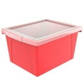 thumbnail image 4 of Storex 4Gallon &15 Litres Bac d'entreposage +couvercle/ Rouge (6unités/paque), 4 of 6