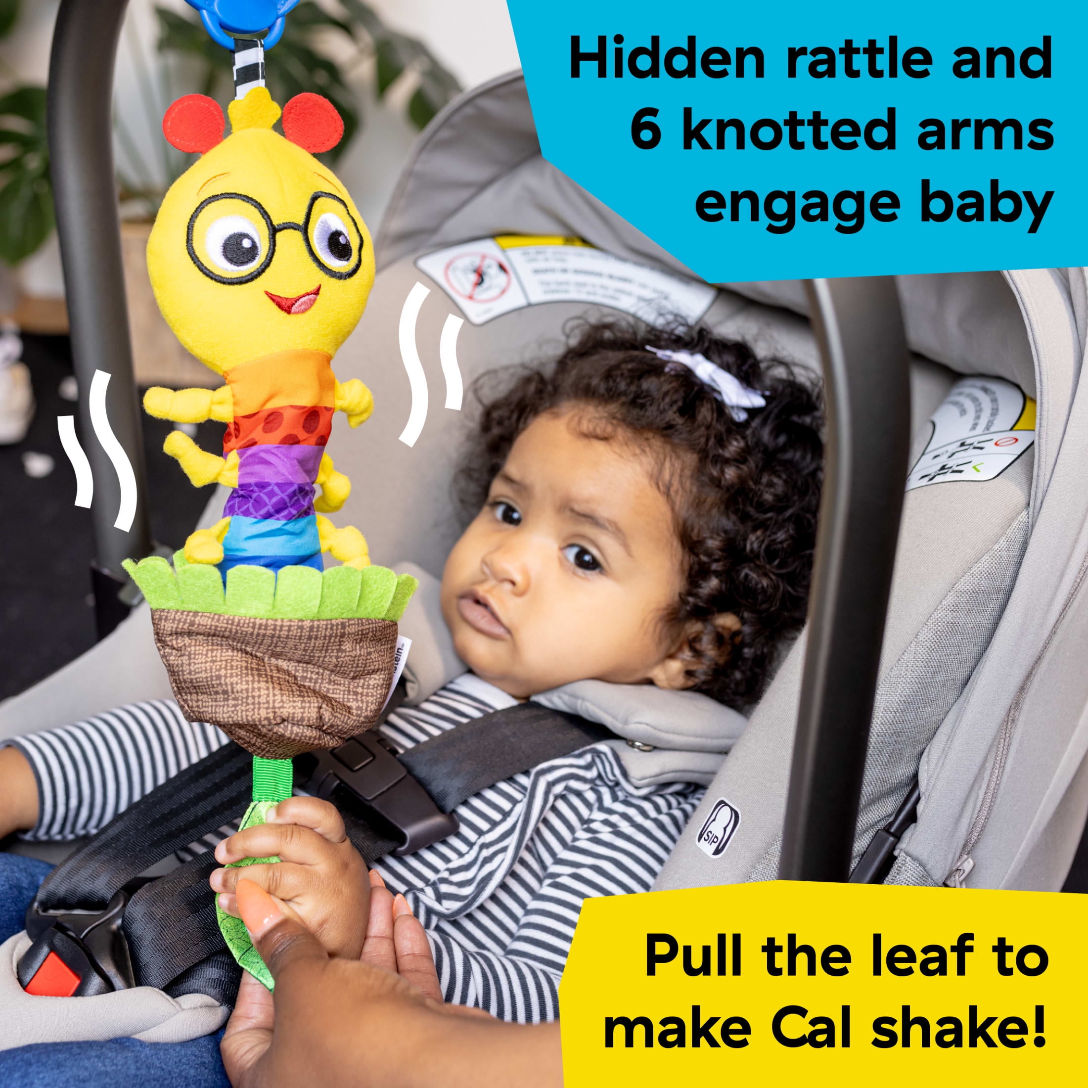 Baby Einstein Cal-a-Puller Pull & Shake Toy, Ages 0+ Months
