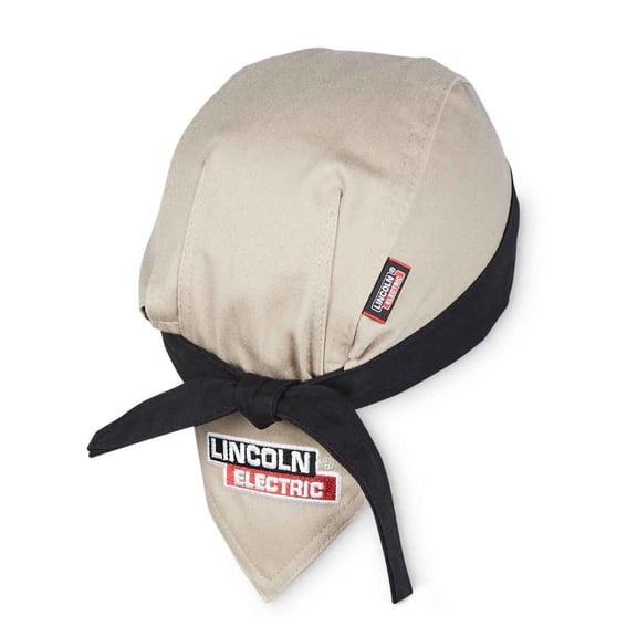 Lincoln FR Welding Bandana, FR Khaki with Black Headband, K4824-ALL